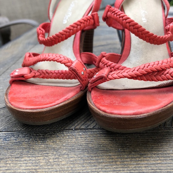 Platform sling back braided strap heels! - Picture 2 of 6